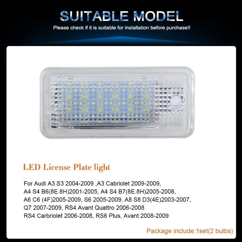 Vuzmode 2Pcs LED License Plate Light - Image 3