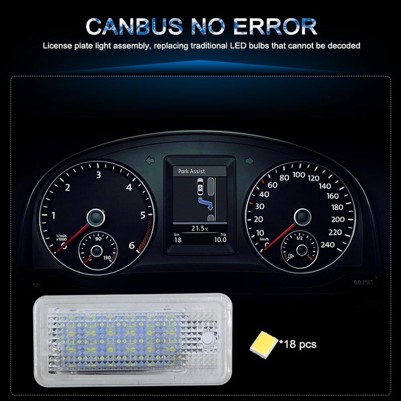 Vuzmode 2Pcs LED License Plate Light - Image 4