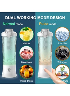 ASIV Portable Blender, Shake and Glide Personal Blender, Rechargeable Mini Blender, 21 Oz, with Travel Lid for Home/Kitchen/Gym  - Image 3