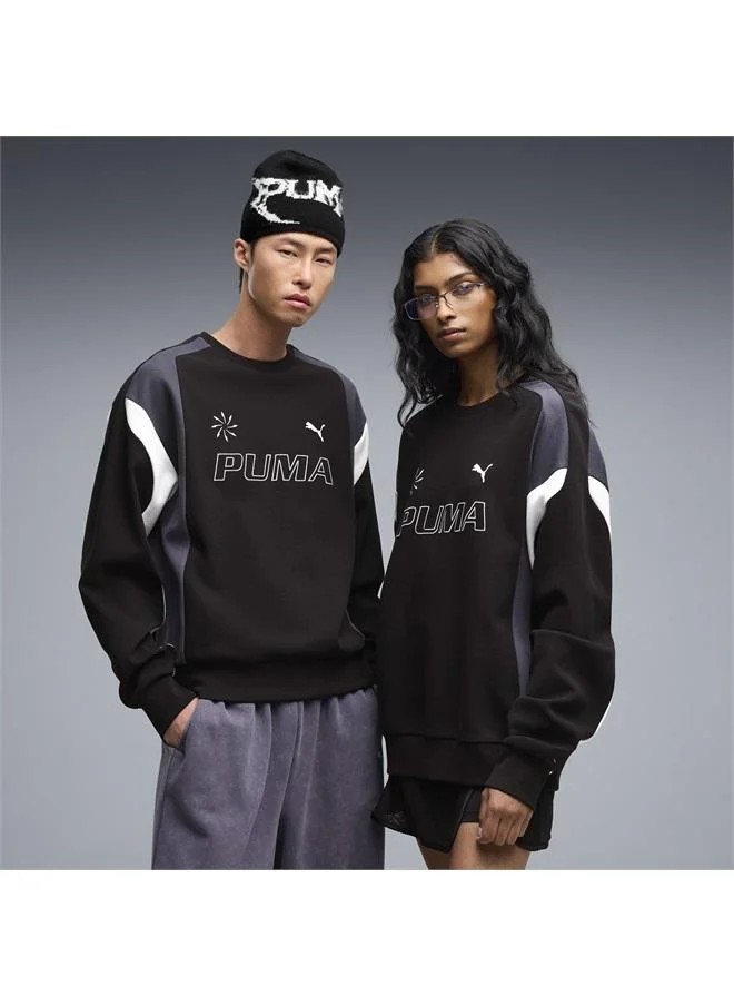 FUTURE.PUMA.ARCHIVE Relaxed Moto Crew Sweatshirt Unisex