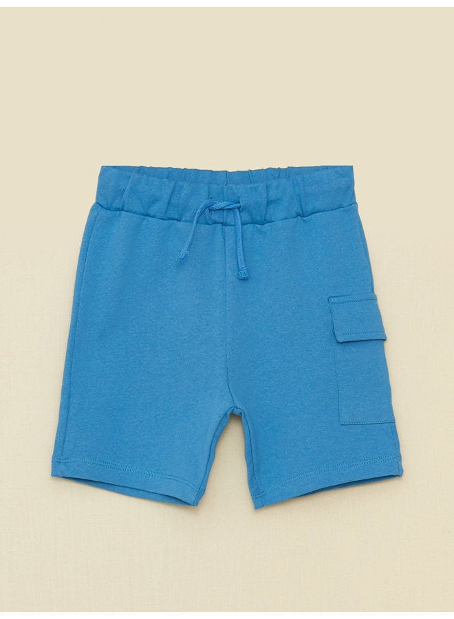 Polo Collar Short Sleeved Printed Baby Boy T-Shirt and Shorts 2-Pack Set