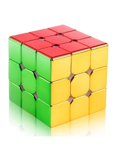 Magnetic Speed Rubix Cube SYOSI 3x3x3 Speed Cube for Cyclone Boys Original Mirror Reflective Stickerless Magic Cube Personalized Shiny Cube Puzzles for Kids Adults
