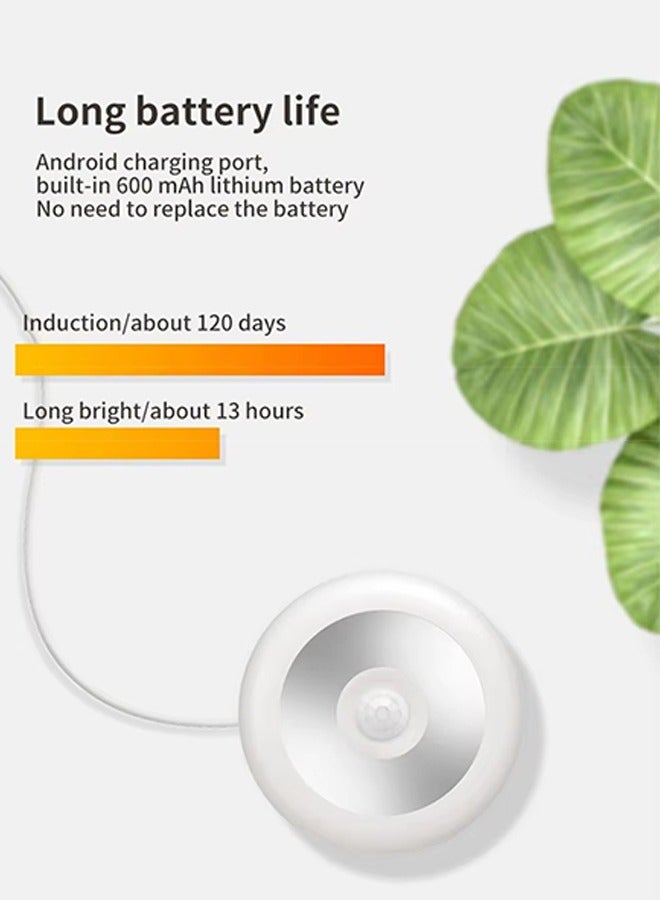2 Pack Motion Sensor Night Light,Smart Night Light for Kids,LED Stairs Night Light Stick-On Closet Light Wall Motion Activated Lamp Warm White Light Sensor Night Lights - Image 2