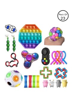 Generic 23-Piece Simple Dimple Mini Bubble Sensory Lightweight High-Quality Fidget Toy Set  - Image 1