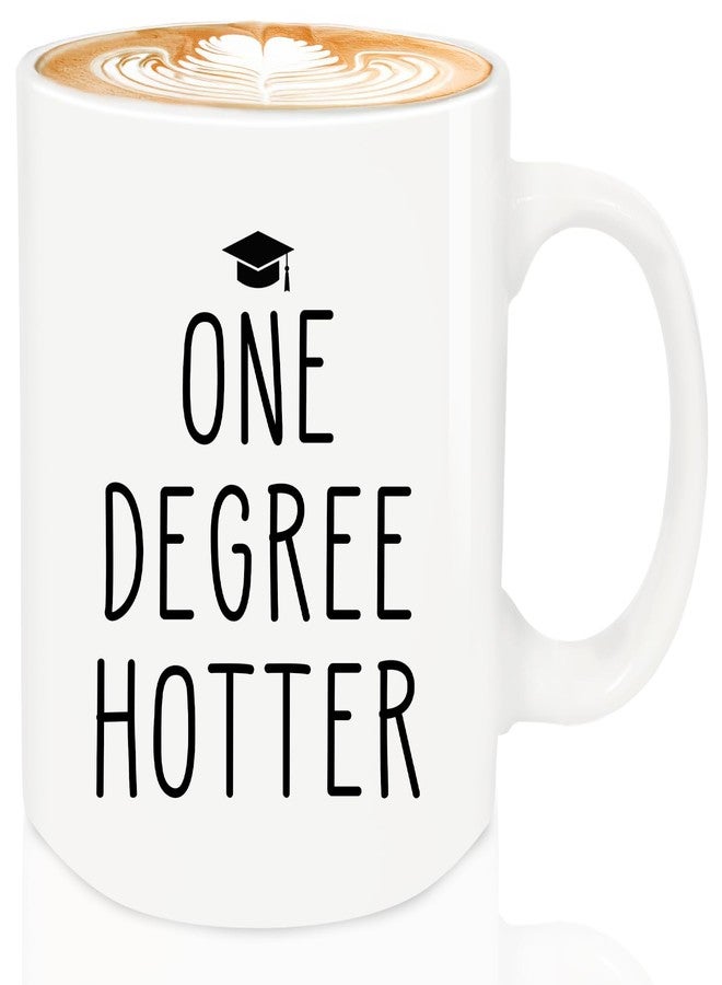 MQPPKJ Graduation Gifts, One Degree Coffee Mug, Funny Graduation Gifts for Her, Master's Degree PhD Graduates Grad College Gift for Him Friends, Ceramic Mug Dishwasher & Microwave Safe (White-ONE DEGREE) - Image 1