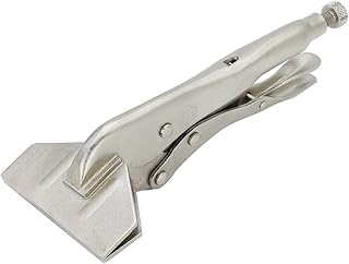 MichaelPro Locking Sheet Metal Clamp, 8 inch Sheet Metal Bender Seamer Tongs, Straight Jaw Vise Grips Flat Clamps - Image 1