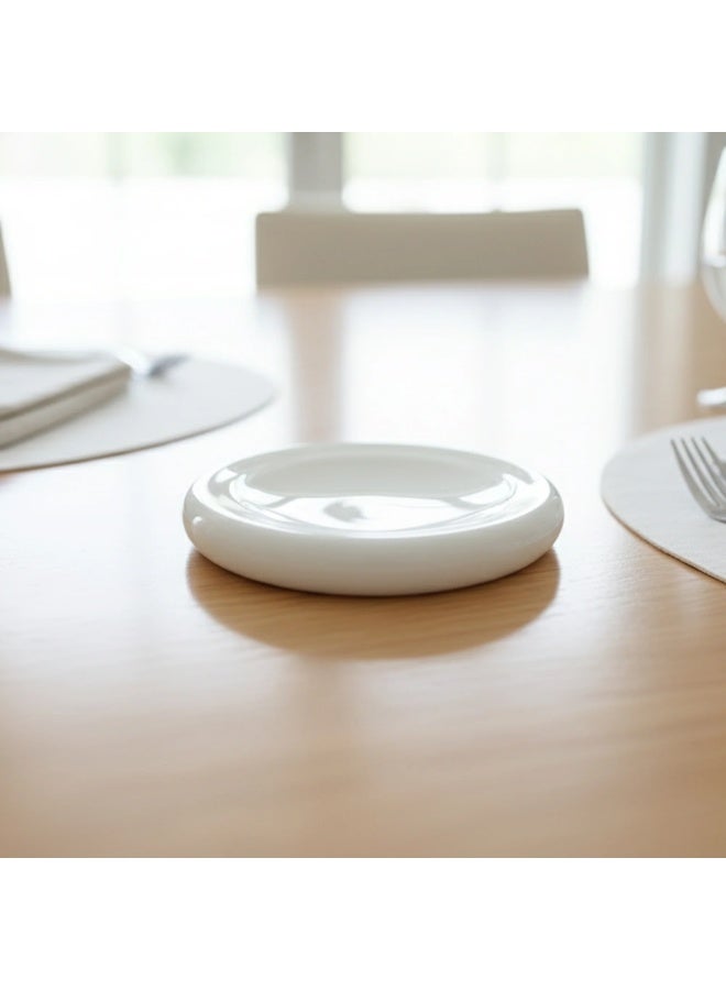 AKDC Luphar Ceramic Round Dish Â€“ 6" Â€“ Classic White Finish - Image 2