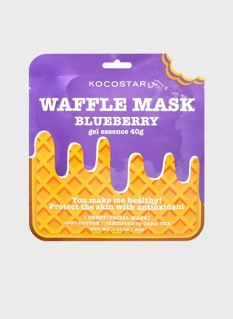 KOCOSTAR Waffle Mask Blueberry