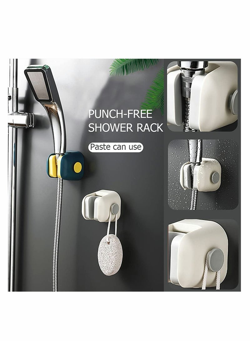 KASTWAVE 4pcs Waterproof Self Adhesive Shower Head Holder Wall Mount Shower Arm Holder with Hook for Bathroom for Bathroom Bathtub - Image 2