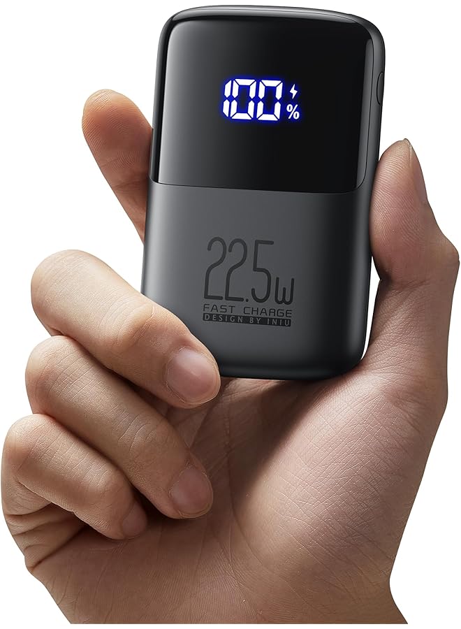 إيروريكس باور بانك 𝟐𝟐.𝟓𝑾 USB C 10000 مللي أمبير في الساعة شاحن محمول صغير بتقنية Pd3.0 وتقنية Qc4.0 وحزمة بطارية شحن سريع و3 منافذ لشاحن الهاتف لأجهزة Iphone 15 14 13 12 11 8 - Image 1