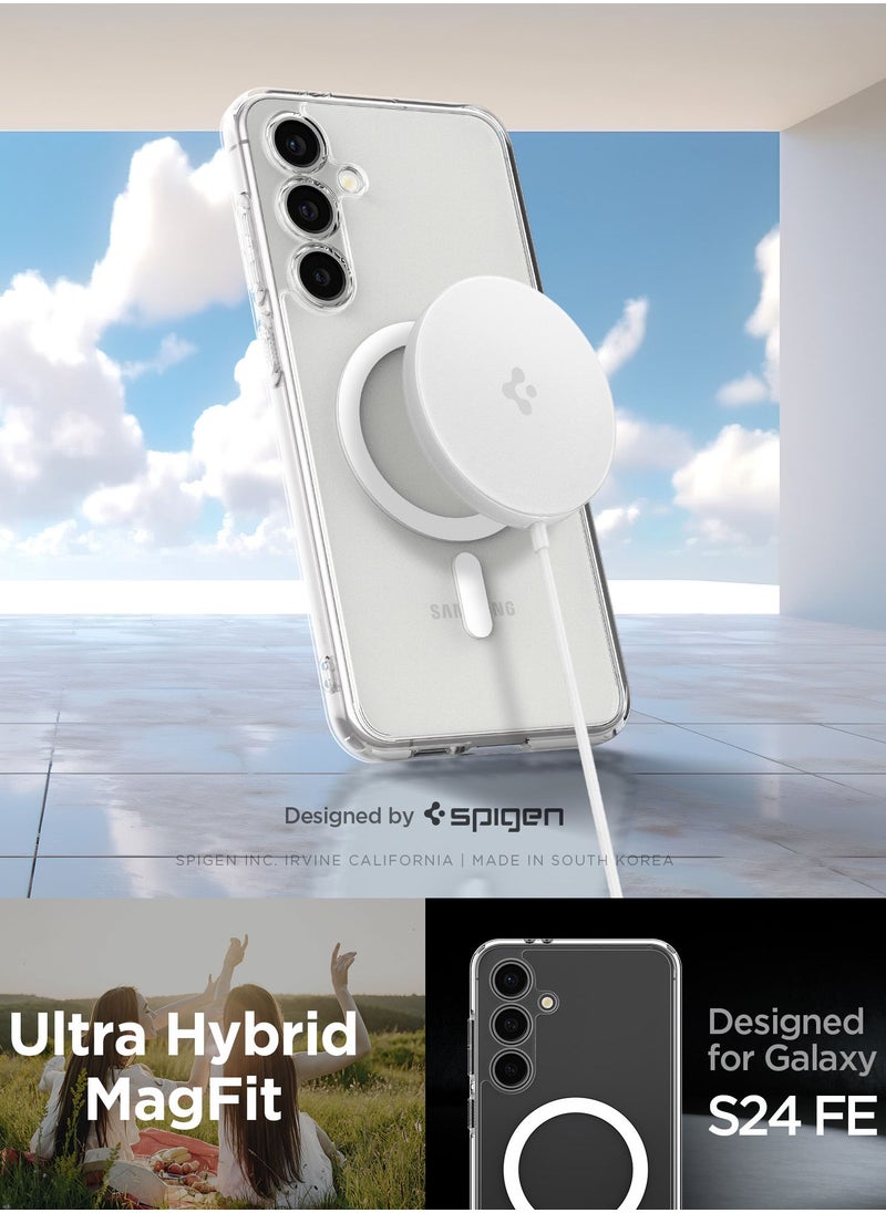 Spigen Ultra Hybrid MagFit for Samsung Galaxy S24 FE Case Cover with MagSafe - White  - Image 2