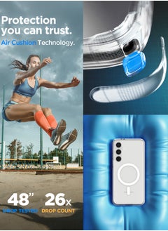 Spigen Ultra Hybrid MagFit for Samsung Galaxy S24 FE Case Cover with MagSafe - White  - Image 4