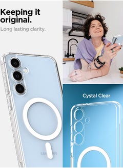 Spigen Ultra Hybrid MagFit for Samsung Galaxy S24 FE Case Cover with MagSafe - White  - Image 3