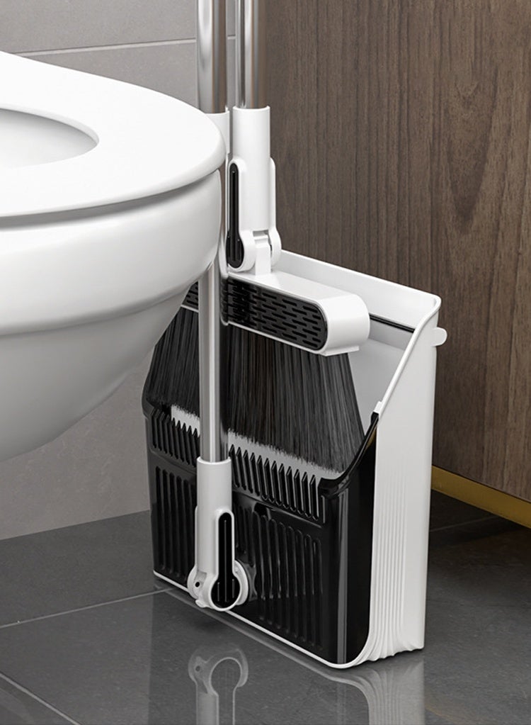 هايدو هذه المجموعة من 4 قطع من أدوات التنظيف تتضمن: مسحة قطن خالية من اليد 28 سم ، ومكبسة قابلة للطي ومجموعة غبار ، ومكشحة 28 سم ، وثلاثة مقاطع سريعة مثبتة على الجدار - مجموعة تنظيف سريعة التجفيف وصديقة للبيئة ، ومساعد صغير لحياة الأثاث للناس الكسل - Image 5