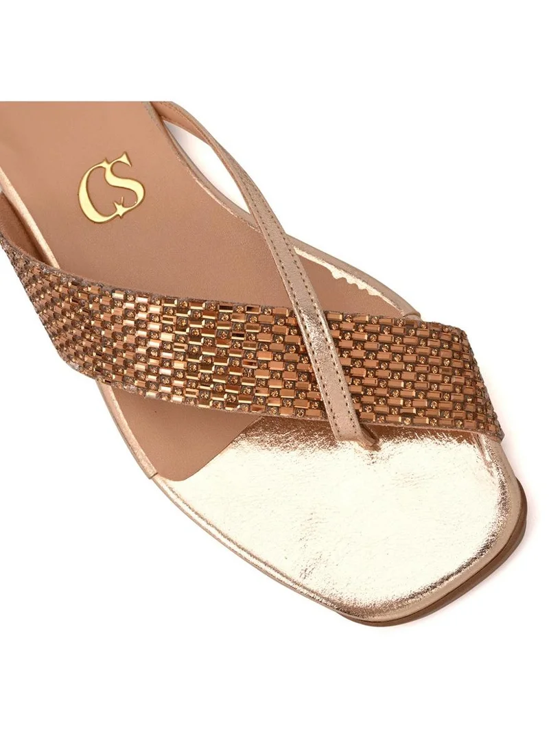 Carmen Steffens  Flat Texture Gold for Women | Best Price UAE