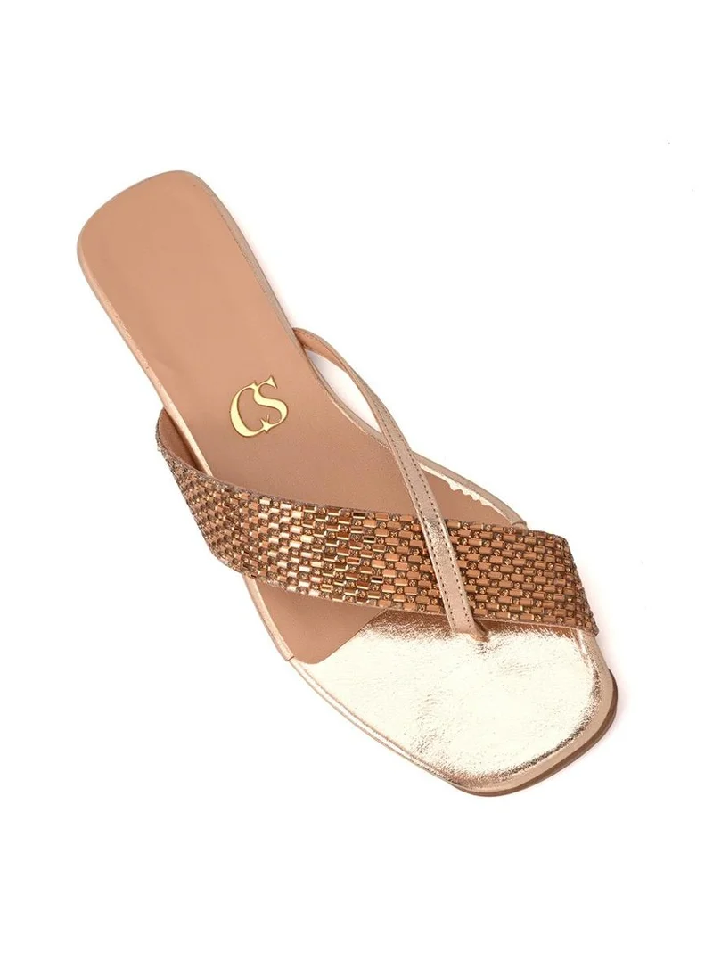 Carmen Steffens  Flat Texture Gold for Women | Best Price UAE