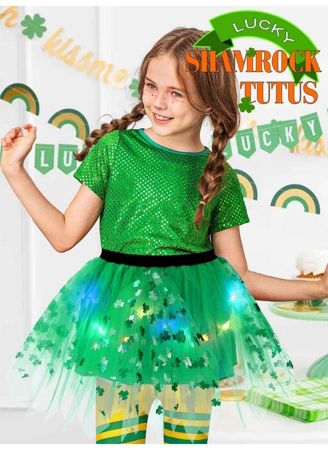 تنورة توتو من Kakaco Light Up St. Patrick's Tutus باللون الأخضر من قماش Shamrock Tulle Tutus زي توتو لمهرجان أيرلندي للفتيات المراهقات - pzsku/ZAB2C7A110477F419E26DZ/45/_/1741330029/9643c32c-36c2-4fc5-be52-ed690d933571