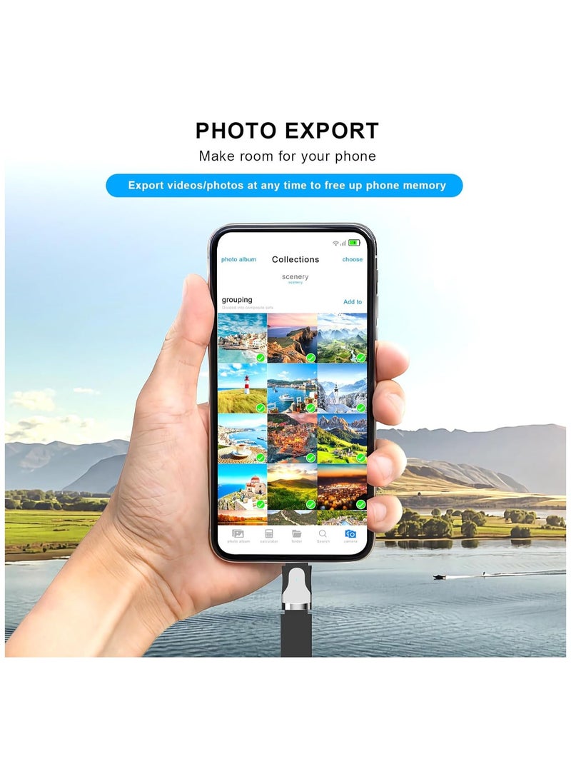 Compact Lightning to USB 3.0 Camera Adapter for iPhone and iPad Compatible with Apple Devices - Image 4