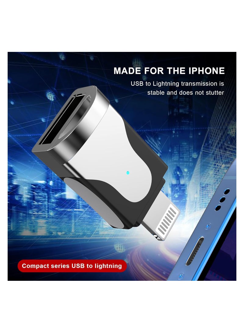 Compact Lightning to USB 3.0 Camera Adapter for iPhone and iPad Compatible with Apple Devices - Image 5