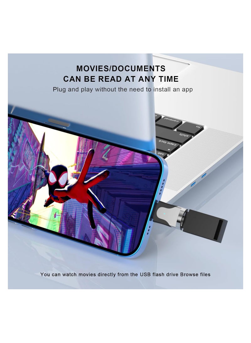Compact Lightning to USB 3.0 Camera Adapter for iPhone and iPad Compatible with Apple Devices - Image 3