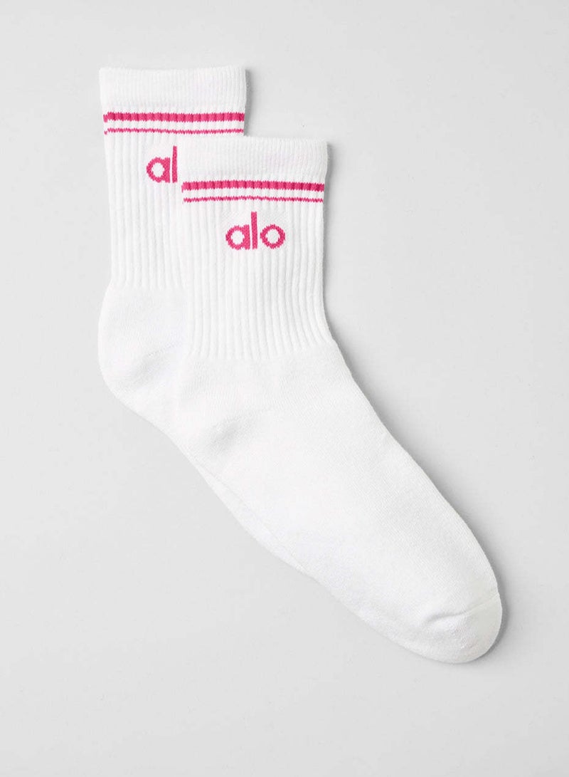 alo alo cotton socks, mid-length fashionable socks for both men and  women, one piece of pure cotton socks 
