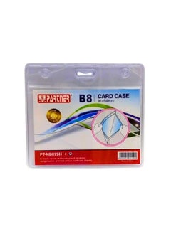 PARTNER ID Card Holders Waterproof Clear Plastic Perfect for Credit Cards, ID Swipe Cards, Key Cards, and Driver's License PVC Material  - Image 1