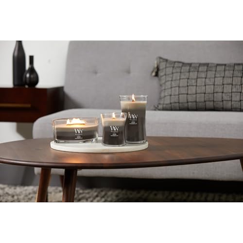 WoodWick Warm Woods Trilogy Holiday Candle Gifts for Women and Men, 21.5 oz Large Hourglass Trilogy Candle with Crackling Wick - Image 5