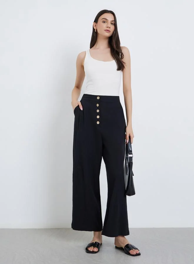 Take Two Take Two Women Black Wide Leg Pants