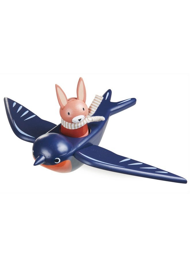 Tender Leaf Toys Swifty Bird Solid Wood Bird Toy With Removeable Bunny Character Openended Play Toy For Toddler Boys And Girls Explore Roleplay And Imagination Age 3+ - Image 5