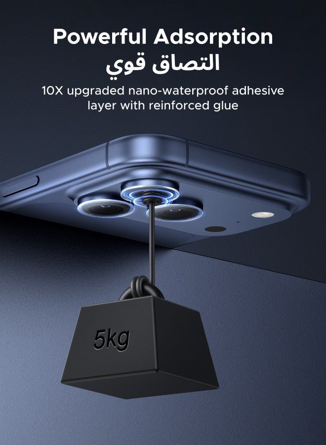 يو جرين مجموعة واقي شاشة 2P وواقي عدسة كاميرا 1P لهاتف آيفون 17 برو ماكس فائق الوضوح مقاوم للخدش، حماية من الدرجة العسكرية، سهل التركيب، مضاد لبصمات الأصابع، غشاء زجاجي خالٍ من الفقاعات - Image 5