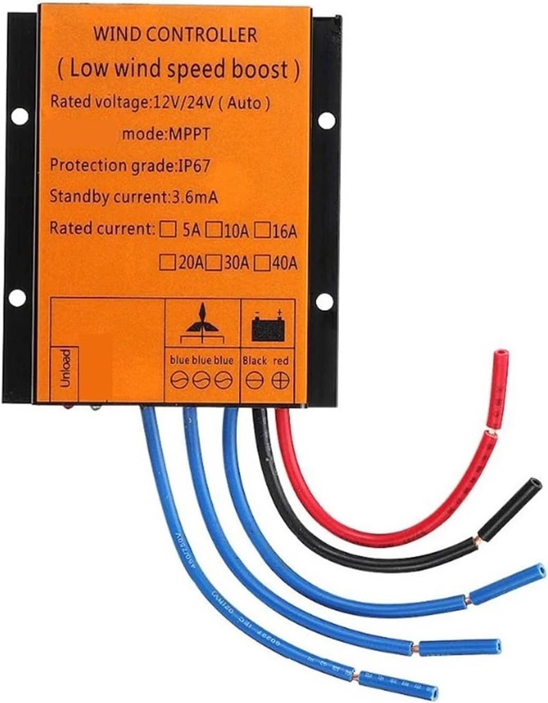 Wind Generator, Low Wind Boost Regulator for Small Windmill Controller for Wind Generator,for Home, Farm, RVs, Boats(600W) - Image 1