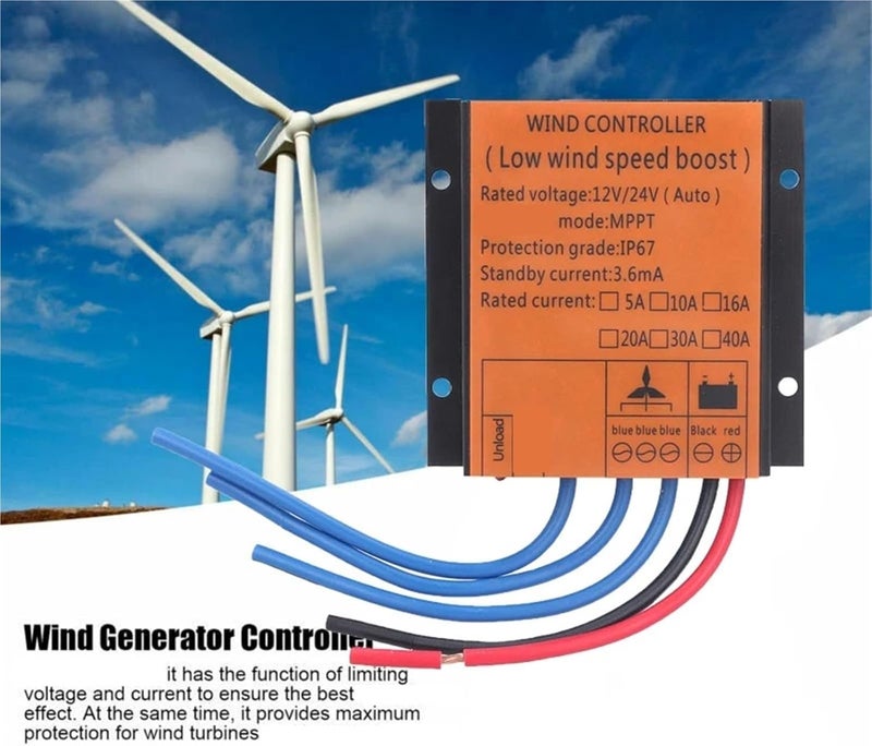 Wind Generator, Low Wind Boost Regulator for Small Windmill Controller for Wind Generator,for Home, Farm, RVs, Boats(600W) - Image 4
