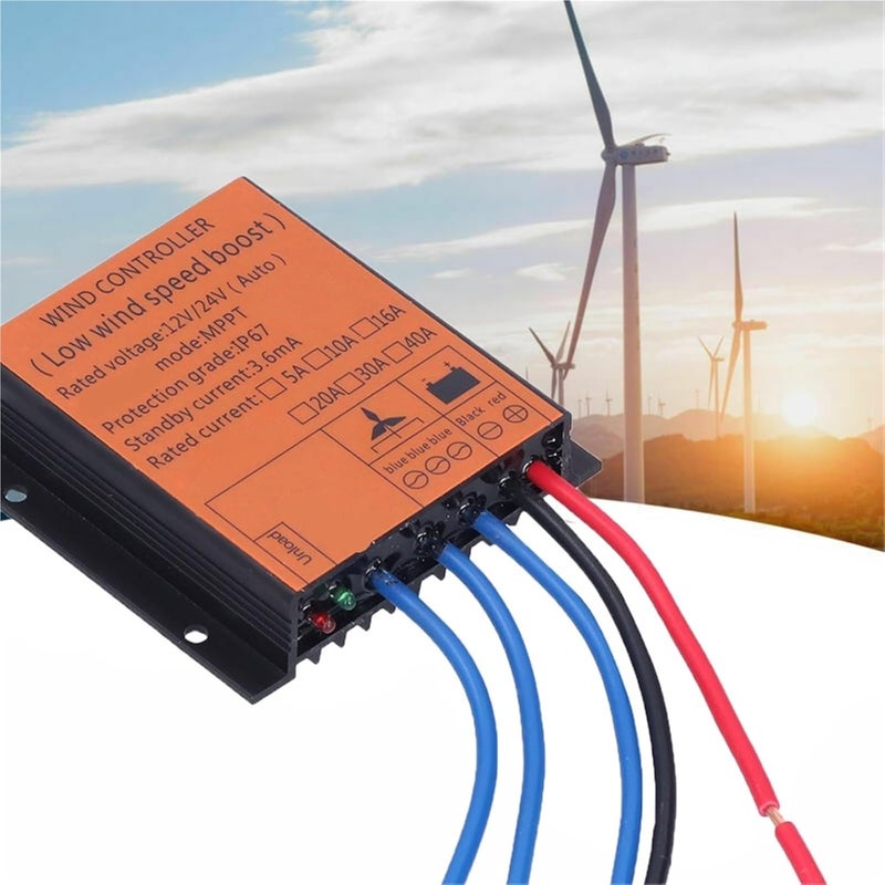 Wind Generator, Low Wind Boost Regulator for Small Windmill Controller for Wind Generator,for Home, Farm, RVs, Boats(600W) - Image 3
