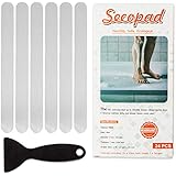 Secopad Secopad Anti Slip Shower Stickers 24 PCS Safety Bathtub Strips Adhesive Decals with Premium Scraper for Ã‚Â Bath Tub - Image 1