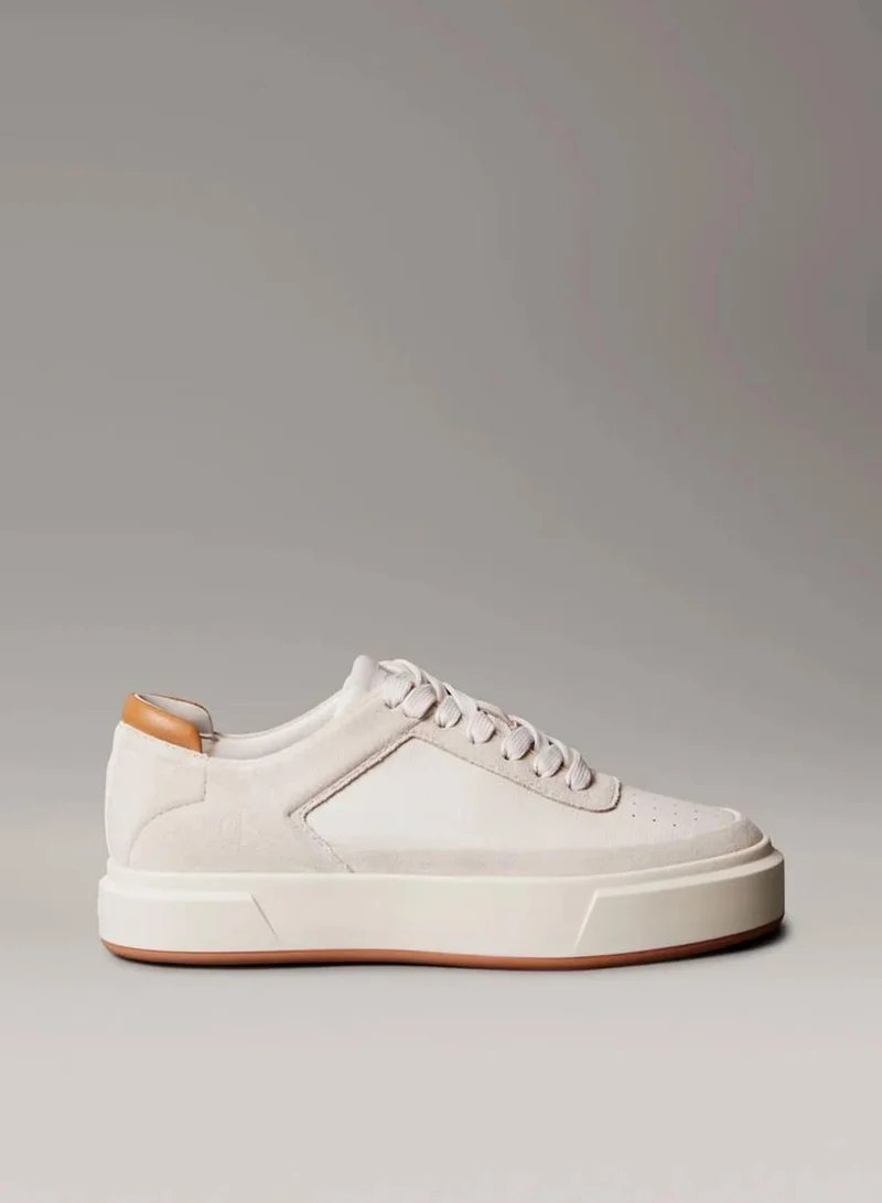 Leather And Suede Signature Trainers