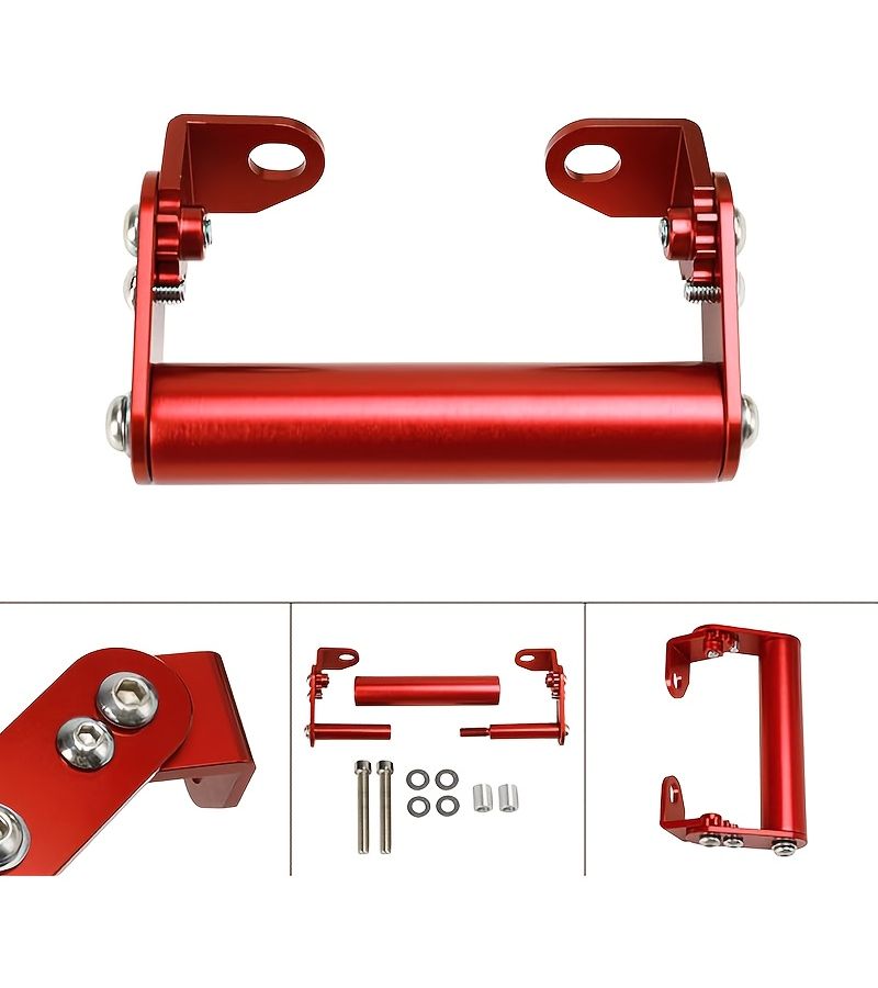 Black Aluminum Alloy Motorcycle Phone Holder Universal 360 Rotation Bike Phone Mount - Image 5