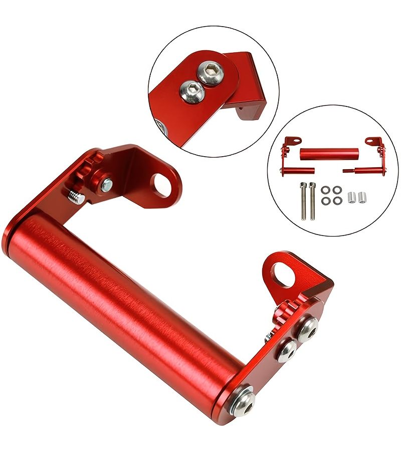 Black Aluminum Alloy Motorcycle Phone Holder Universal 360 Rotation Bike Phone Mount - Image 3