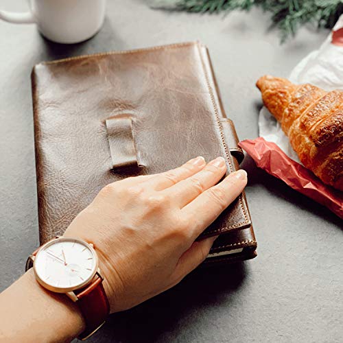 Rustic Town Vintage Leather Journal Lined Pages - A5 Refillable Leather Journal for Men Writing Ruled Notebook - Handcrafted Travel Diary Gift for Men and Women - Image 2