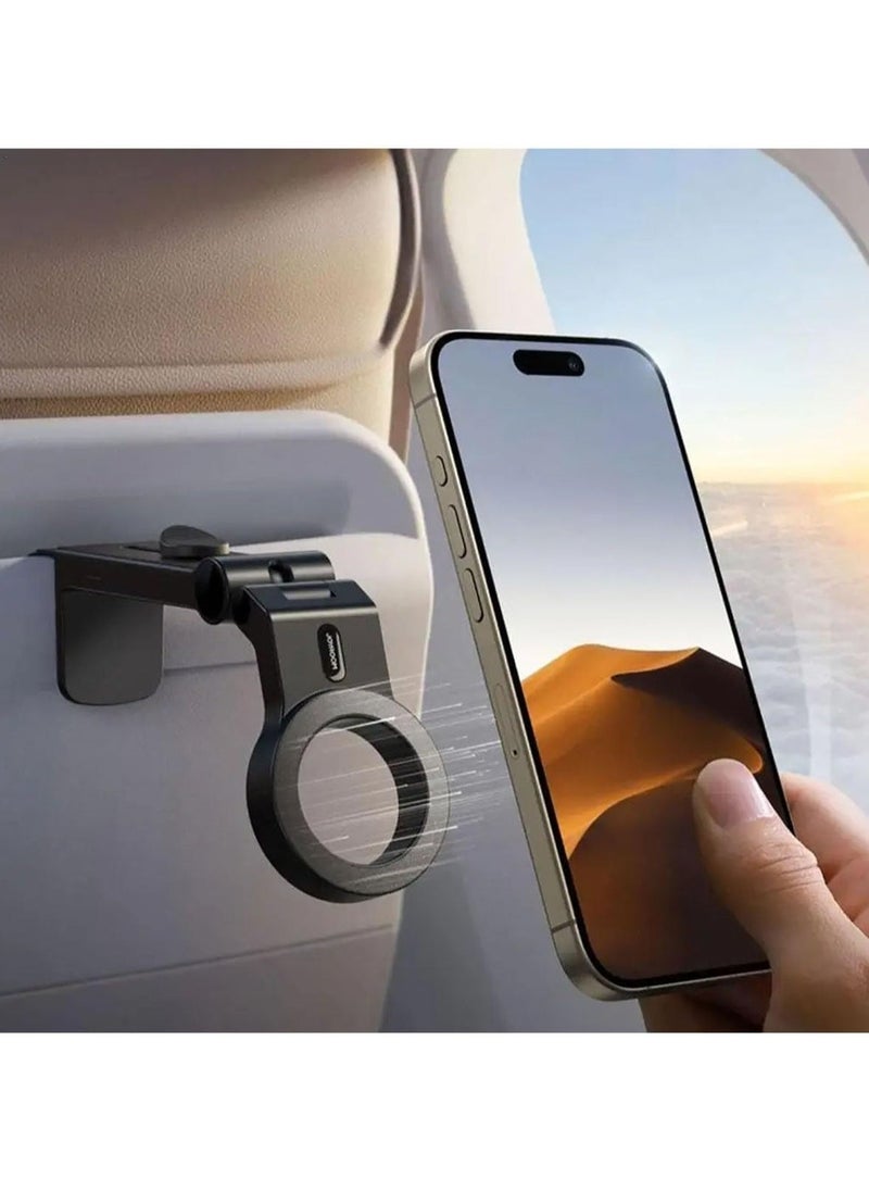 JAJEEK Ultra-Secure Magnetic Phone Mount for iPhone 16 Pro Max – 360° Rotatable Car & Airplane Holder | Flexible Travel Companion, Hands-Free Design for Easy Use | Universal Smartphone Compatibility - Image 2