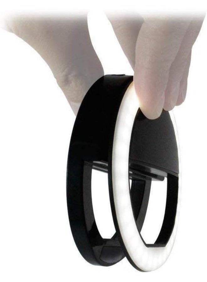 Portable Selfie Ring Light with Adjustable LED Flash for Mobile Phones – Rechargeable Clip-On Ring Light for Perfect Photos and Videos - Image 3