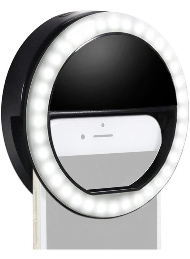 Portable Selfie Ring Light with Adjustable LED Flash for Mobile Phones – Rechargeable Clip-On Ring Light for Perfect Photos and Videos - Image 2