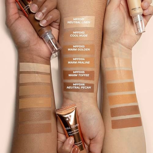 Absolute New York MFFD02 Full Cover Liquid Matte Foundation Creamy Oil Free Formula with Dropper Tip Natural Matte Finish - Image 5