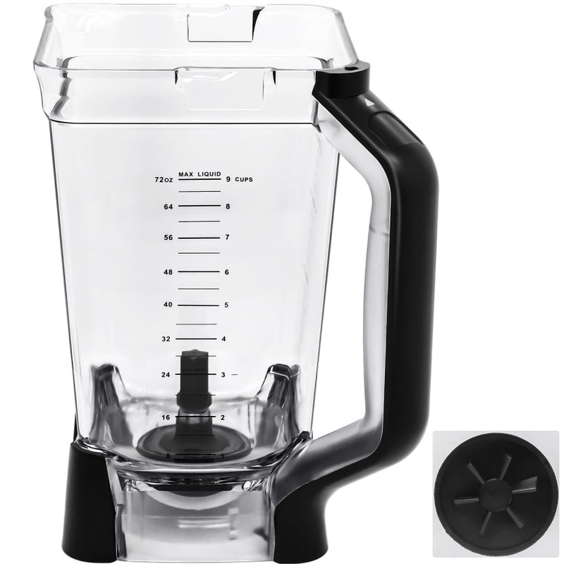 WARDFYT Replacement Pitcher 72 oz XL Compatible with Ninja Blender (New Model) BL610, 72oz Crushing Pitchers Replacement for Ninja BL710WM BL710WMC CO610B CO650B CT610 - Image 1