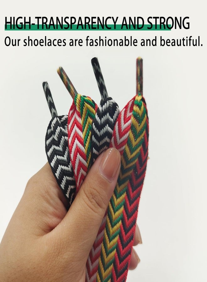 UamGlsob 3cm Thick Fat Shoe Laces for Lanvin Sneakers, Original Jumbo Chunky Shoelaces Shoe Strings Replacement Laces (Black+White, 54''/140cm) - Image 3
