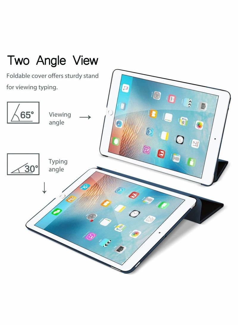 Captaintech Case for iPad Mini 4 Ultra Slim Lightweight Stand Auto Sleep Wake Antidrop Dustproof Smart Trifold Cover with Flexible Soft TPU - Image 2