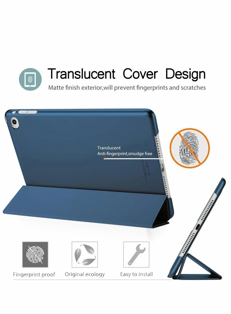 Captaintech Case for iPad Mini 4 Ultra Slim Lightweight Stand Auto Sleep Wake Antidrop Dustproof Smart Trifold Cover with Flexible Soft TPU - Image 5