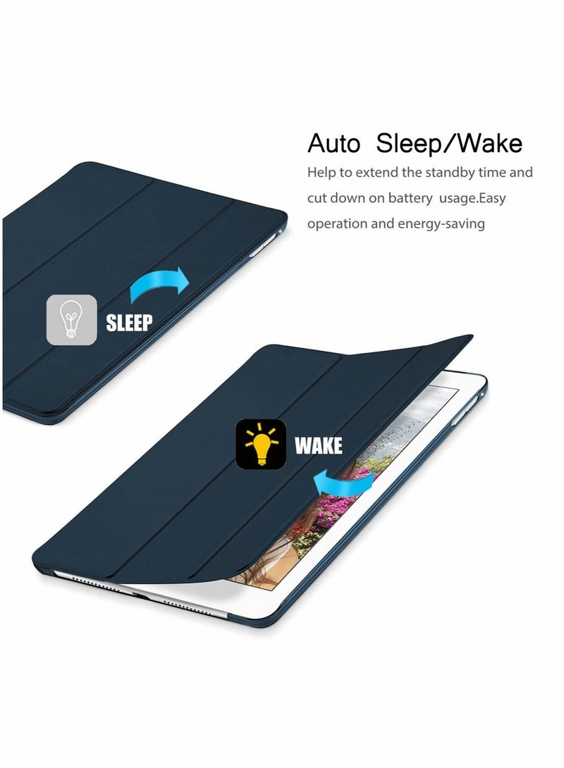 Captaintech Case for iPad Mini 4 Ultra Slim Lightweight Stand Auto Sleep Wake Antidrop Dustproof Smart Trifold Cover with Flexible Soft TPU - Image 3