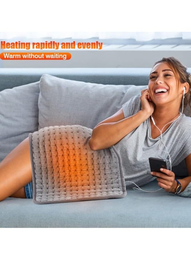 general Heating Pad - Electric Heating Pad - Hot Heating Pad for Back Pain Muscle Pain Relief - Wet  Dry Heat Therapy Option - Auto Shut-Off Feature (Light Grey, 12 * 24) - Image 3