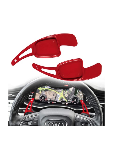 Paddle Shifter Extensions for Audi, Aluminum Metal Steering Wheel Paddle Shifter Compatible with Audi A3 A4 A6 Q7 S3 S4 2015-2019 A5 Q5 S5 Q2 2016-2019