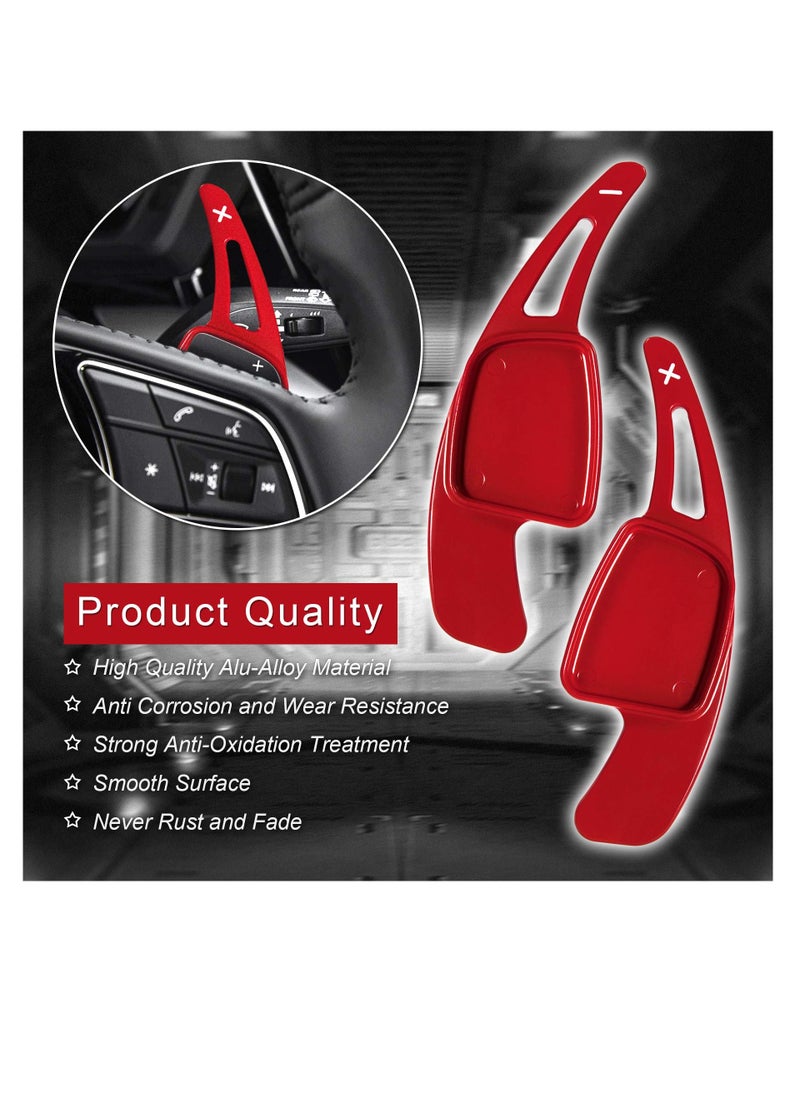KASTWAVE - Paddle Shifter Extensions for Audi, Aluminum Metal Steering Wheel Paddle Shifter Compatible with Audi A3 A4 A6 Q7 S3 S4 2015-2019 A5 Q5 S5 Q2 2016-2019 - Image 1